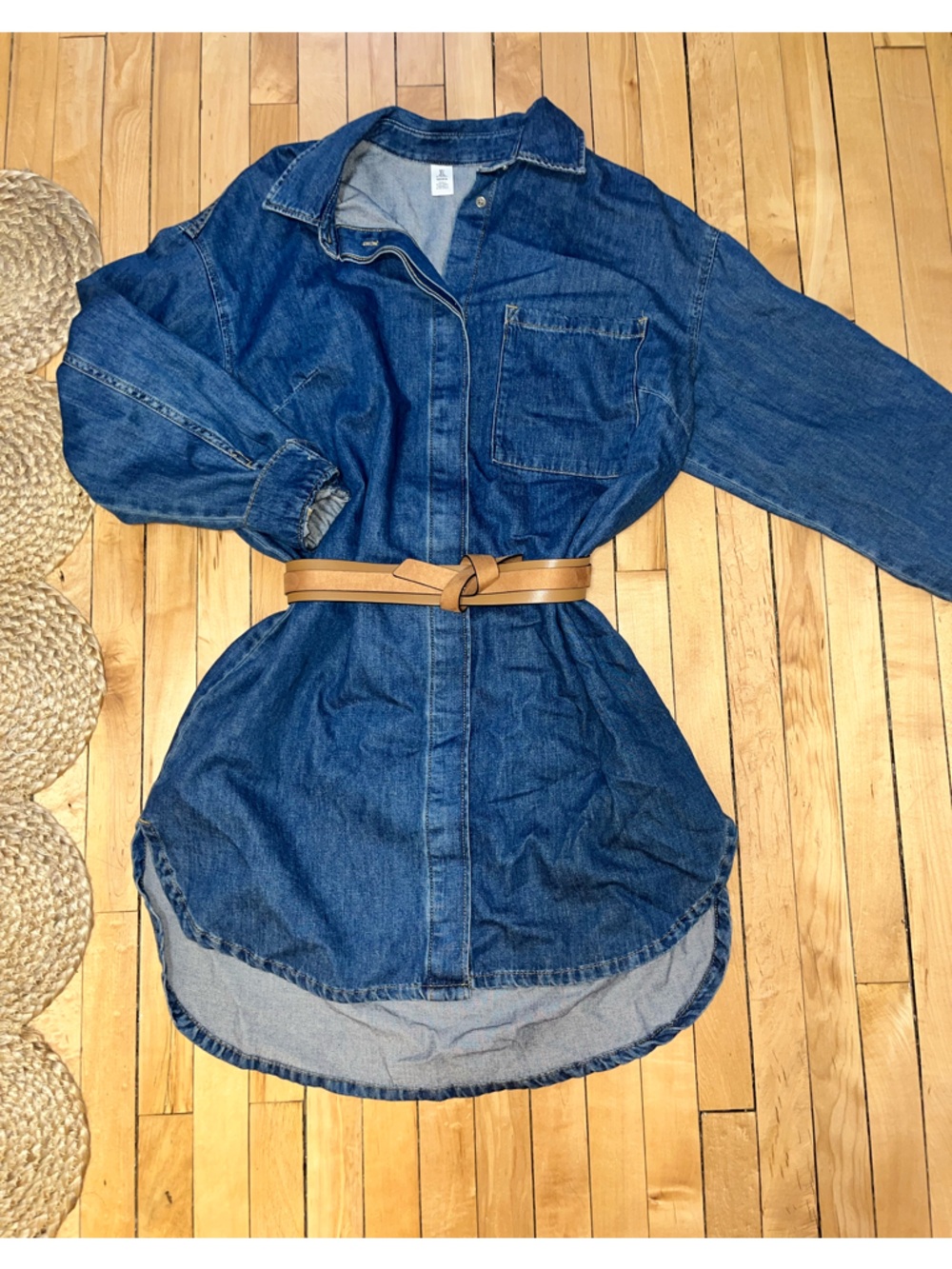 Denim shirt dress BELT NOT INCLUDED